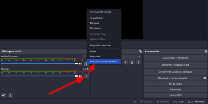 obs 30 propriétés audio avancées