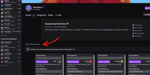 bio twitch éditer les panneaux