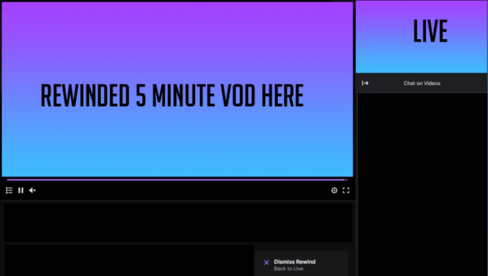 twitch rewind fonctionnalité