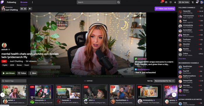 twitch browse channels new feature