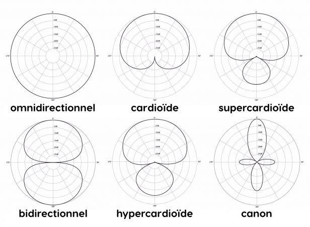 directivité microphones