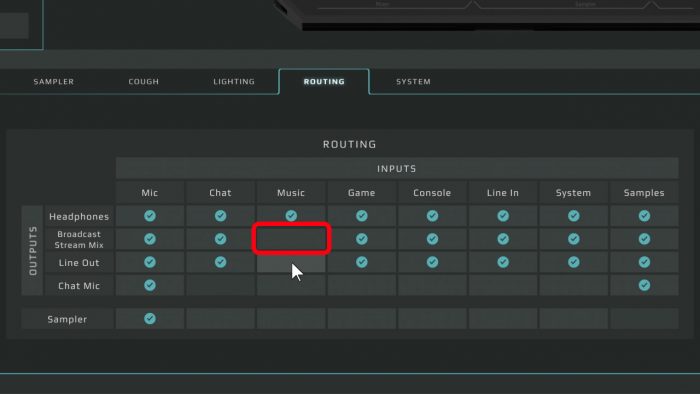 goxlr supprimer la musique des vod 0