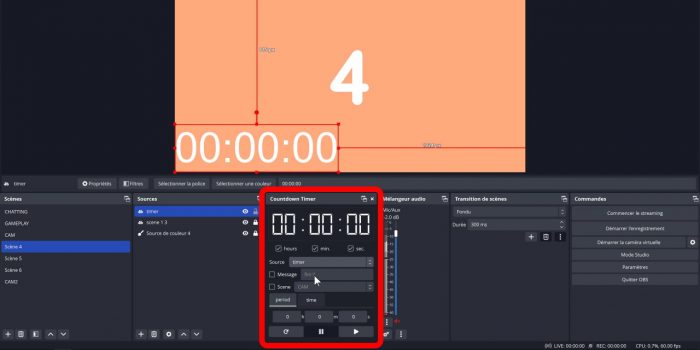 obs plugin ashamanix countdown timer