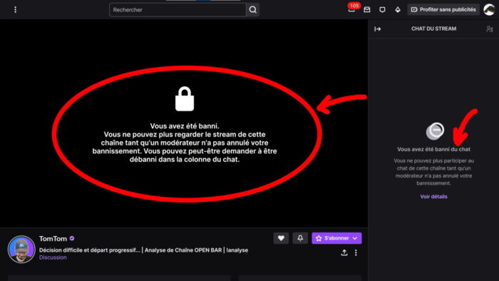 banni sur twitch