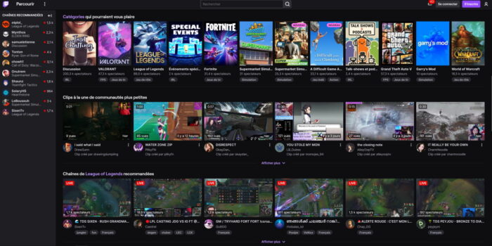 twitch contenu principal jeu vidéo