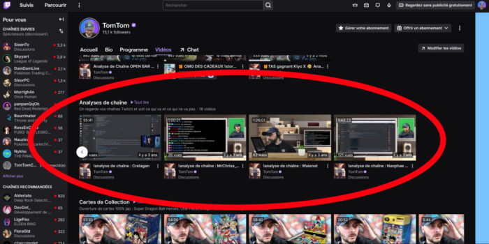 twitch tomtom analyses de chaîne