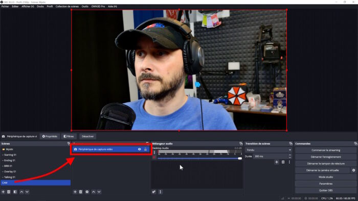 obs webcam dans une scène imbriquée