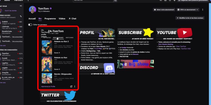 twitch extension myanimelist profile