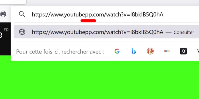 url navigateur pp après youtube