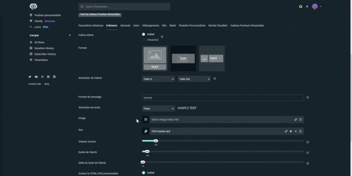 streamlabs alert box onglet followers