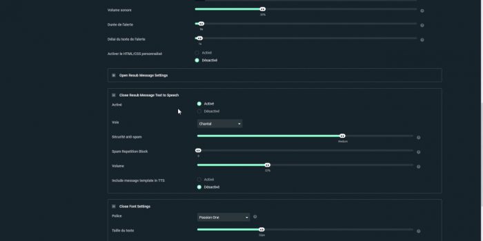 streamlabs alerte abonnés text to speech