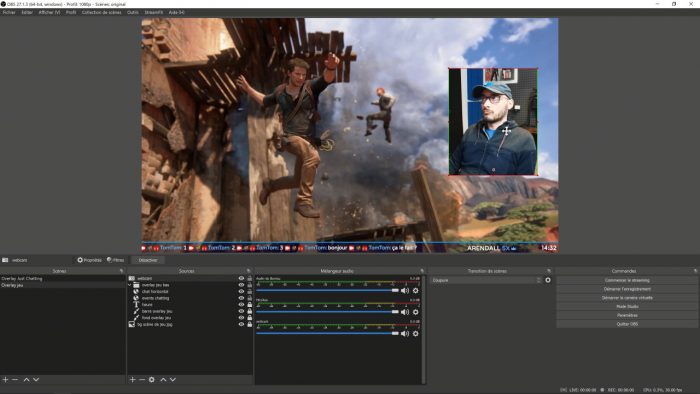 aperçu scène de jeu simple obs