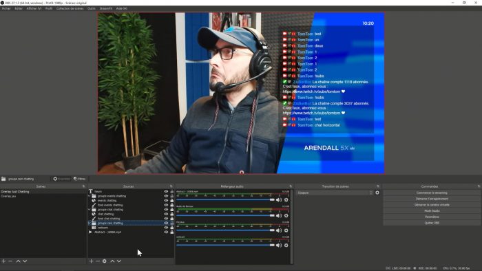 filtre masque d'image mélange sur obs