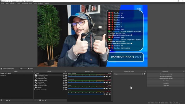 scène de discussion finalisée