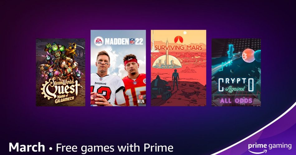 contenu offert prime gaming mars 2022
