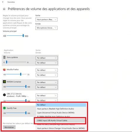 cable audio virtuel sortie musique windows