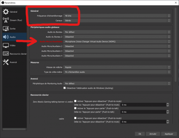 obs 2022 menu audio