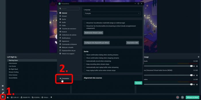 streamlabs desktop connexion à l'appli