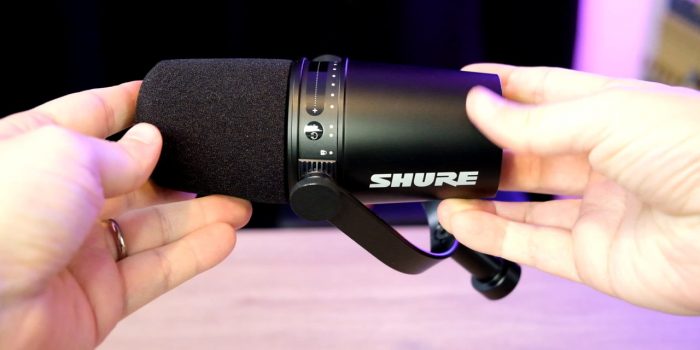 shure mv7 test xlr