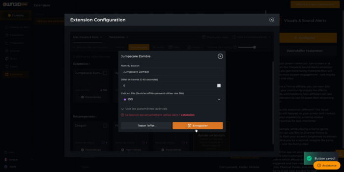own3d visuals and sound alerts configuration