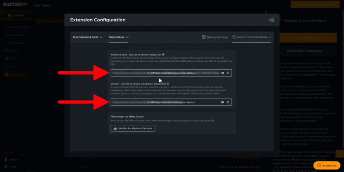 own3d visuals and sound alerts source navigateur
