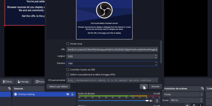streamelements ajout source navigateur