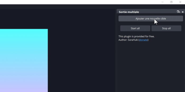 multiple rtmp outputs ajouter une plateforme