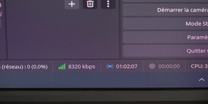 pc de stream av1 réglages obs durée test x264 medium