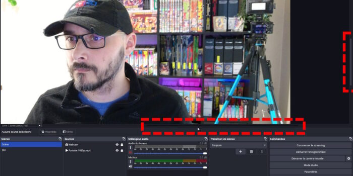 obs 31.0 barre de scrolling sur l'aperçu