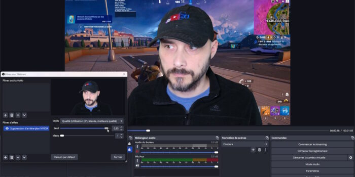 obs 31.0 nvidia suppression arrière-plan