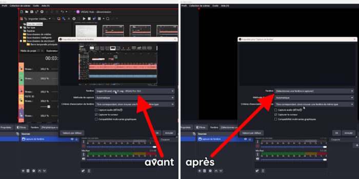 obs 31.0 sélection de capture de fenêtre