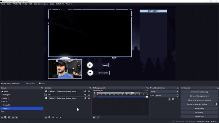 obs ajout webcam sur overlay own3d pro