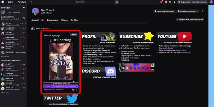 twitch extension igdb game information