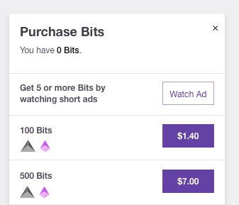 twitch gagner des bits en regardant des pubs