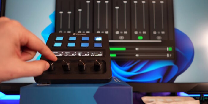 stream deck plus contrôlant wave link avec 6 pistes