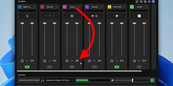 wave link musique retirée du mixage de streaming