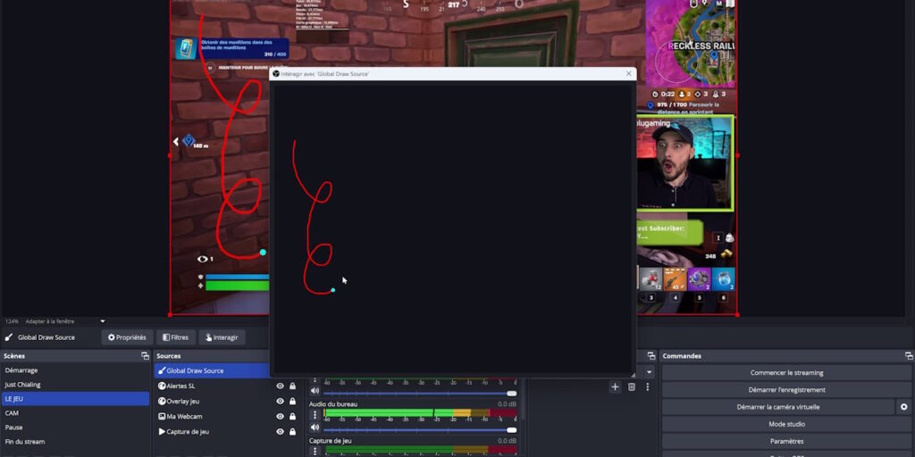 obs plugin draw utilisation de la source draw