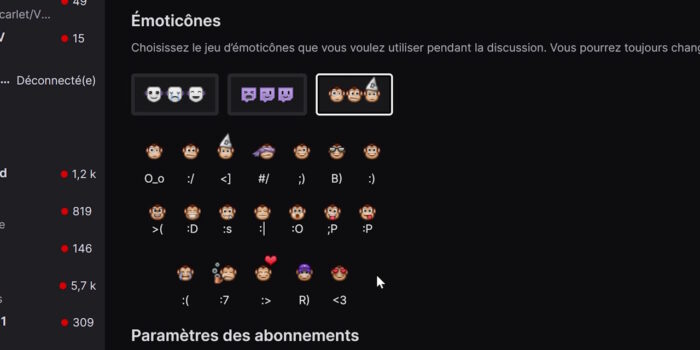 twitch sets d'émotes disponibles avec prime gaming