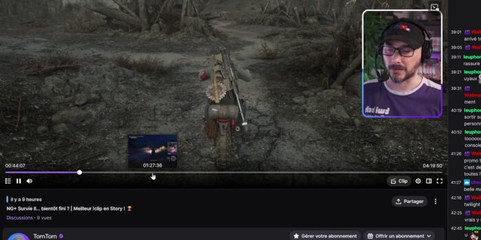 test de la vod sur twitch pour vérifier les blancs