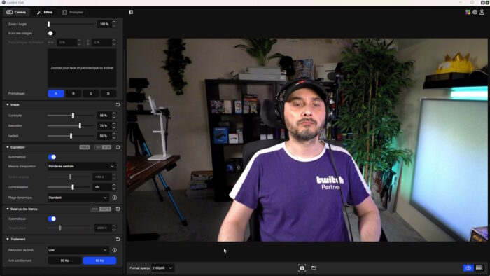 elgato facecam 4k camera hub exposition automatique