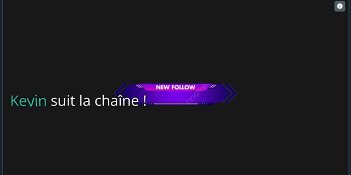 streamlabs alertes css alignement à gauche aperçu