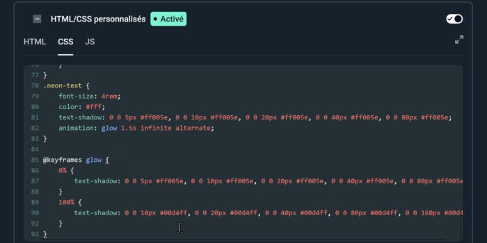 streamlabs alertes css deuxième animation