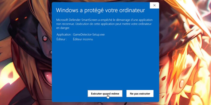 windows avertissement à l'installation d'un plugin obs