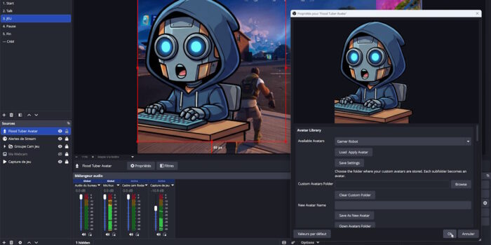 obs plugin flood tuber aperçu global