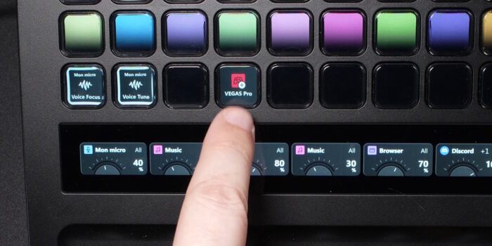 stream deck ajouter l'application au premier plan sur une entrée