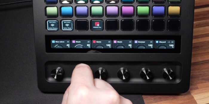 stream deck plus xl configuré avec wave link