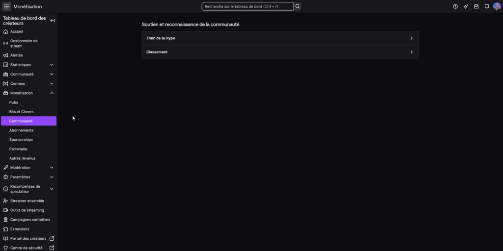twitch options affilié 2026 monétisation communauté accueil